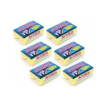 6 Adet Jumbo Boy Endüstriyel Çok Amaçlı Bulaşık Süngeri 13x8x4 Cm