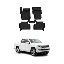 Volkswagen Amarok 2010-2020 Uyumlu 4d Havuzlu Paspas Kauçuk Siyah 5 Parça