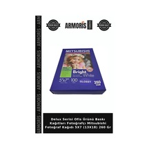 Delux Serisi Ofis Ürünü Baskı Kağıtları Fotoğrafçı Mitsubishi Fotoğraf Kağıdı 5x7 13x18 260 Gr