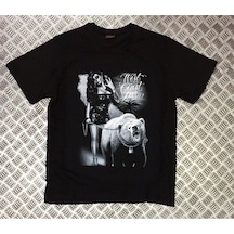 Stoned&Fame Ayı Baskılı T-shirt SIYAH