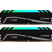 Mushkın Redline Lumina, Mla4c360jnnm8gx2, 2x8gb Kit, 3600mhz, Ddr4, Cl18, Rgb, Desktop Gaming Ram Soğutuculu
