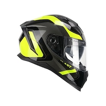 Cgm 311r Blast Race Kapalı Motosiklet Kaskı Sarı-siyah Parlak Siyah - Sarı