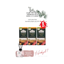 Bardak Poşet Çay 25'li Ceylon Tea 3 Paket Ve Oda Kokusu