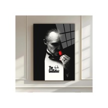 The Godfather Film Posteri Efsane Sinema Klasiği Cam Tablo Modern Dekorasyon Temalı Dekoratif Duvar Tablosu, Salon, Ev Ve Ofis Dekoru,