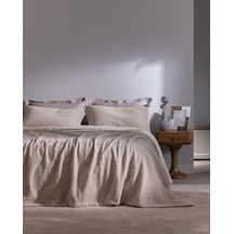 Madame Coco Feolette Çift Kişilik Yatak Örtüsü - Ekru Ekru