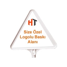Özel Tasarım - Özel Baskılı Üçgen Levha 39 Cm