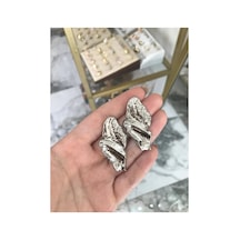 Silver Tasarım Küpe Gümüş