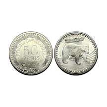 Kolombiya 2022 Yılı 50 Pesos Çil Unc Koleksiyon Para