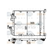 Radyatör Klima Kondenser Astra H 2004-2010 Z13dth - Z17dth - Z19dtj Uzun Tip