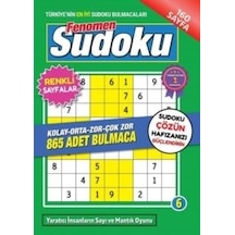 Fenomen Sudoku  -  6 -  Maxı Yayıncılık