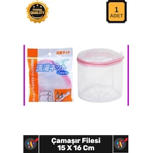 File Kaliteli Dayanıklı Fermuarlı Hassas Yıkama Koruma Torbası Küçük Çamaşır Filesi 15 X 16 Cm