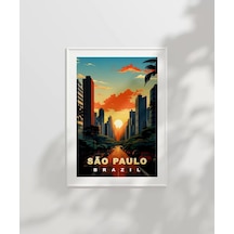 Çerçevesiz Poster São Paulo Gökyüzü