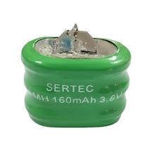 Sertec 3.6v 3s1p 160 Mah 2 Pin Nımh Buton Pil