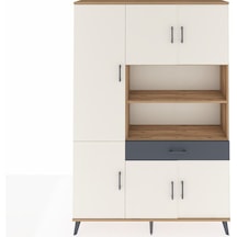Arges Dolap 10 Raflı Tek Çekmeceli 6 Kapaklı 132x30x195 Çam-aytaşı/antrasit Aytası/antrasıt Arges Dolap 10 Raflı Tek Çekmeceli 6 Kapaklı 132x30x195 Çam-aytaşı/antrasit Aytası/antrasıt