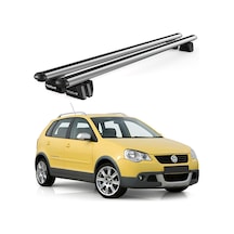 Pençe Volkswagen Polo Cross 2006-2009 Uyumlu Gri Ara Atkı Port Bagaj Tavan Barı