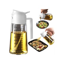 16oz/470ml Pişirme İçin Cam Zeytinyağı Püskürtücü - Mutfak Aletleri, Hava Fritözü, Salata Ve Barbekü İçin 2'