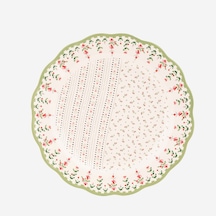 Yeşil Porselen Yemek Tabağı 26,5 Cm