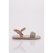 Dgn 3051 Kadin Düz Taban Taşli Sandalet 3051-2219-R13144 Bej Dgn 3051 Kadin Düz Taban Taşli Sandalet 3051-2219-R13144 Bej
