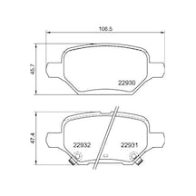 Brembo Arka Fren Balatası Mokka X 2012 Ve Sonrası Chevrolet Trax 2012 Ve Sonrası Brembo P59099 42539412