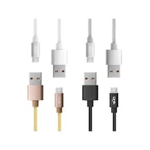 Linktech K571 Micro Usb Data/Şarj Kablosu Örgü Metal Başlı 3Mt (465400642)