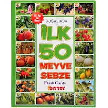 İlk 50 Meyve Sebze Eğitici Eşleştirme Ve Bilgi Kartları Diytoy