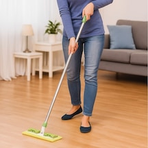 Mikrofiber Yer Temizleme Mop 360 Döner Başlıklı, Kolay Sıkma Ve Pratik Kullanım