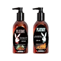 Playboy Massage Oil Strawberry Fragrances And Warming 120 Ml Çilek Kokulu Ve Isıtıcılı Vücut Masaj Yağı