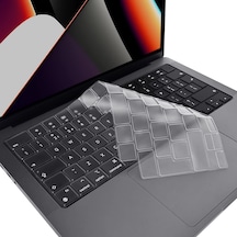 Forzacase Apple Uyumlu MacBook 13 3 Pro 2020 A2338 Silikon Klavye Koruması Şeffaf Eu / Türkçe- Fc338