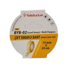 Yıldızlar Çift Taraflı Bant 15mmx25m - 5 Adet