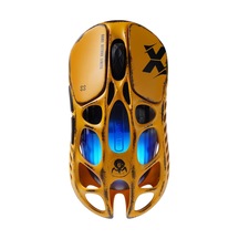 Mercury X Ultra Hafif Oyun Faresi Magnezyum Alaşım, 32.000 Dpı, Paw 3950 Sensör, 1k Yoklama Hızı, Üç Mod, Rgb, Ergonomik İçi Boş Tasarım, 5 Programlanabilir Düğme Sarı