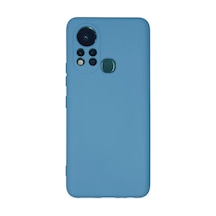 İnfinix Hot 11s Uyumlu Kılıf Nano İçi Kadife Silikon - Mavi