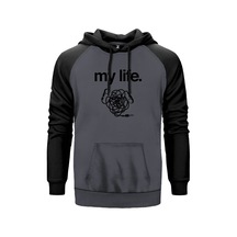 My Life Gri Renk Reglan Kol Sweatshirt