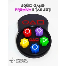 Squid Game Beş Taş Gonggi Oyunu Kalamar Oyun Renkli 5 Taş Kumlu Y