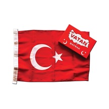 Vatan Masa Bayrağı Türk Polyester 30X45 Vt102