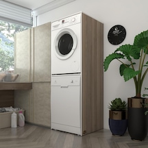 Kenzlife Çamaşır-Bulaşık Makinesi Dolabı Katinka Crd 180*70*60 Banyo Çift Katlı Kapaksız Arkalıksız Çok Renkli