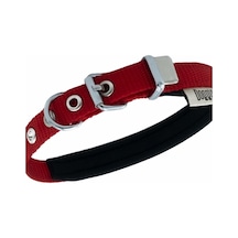 Doggie Konfor Dokuma Boyun Tasması Kırmızı 1.5 x 25-30 CM Kırmızı