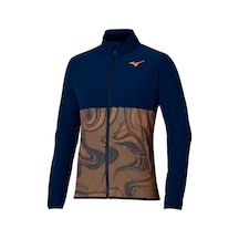 Mizuno Charge Printed Jacket Erkek Yağmurluk Lacivert