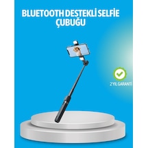 Bluetooth Işıklı Uzaktan Kumandalı Selfie Çubuğu 130 Cm Yükseklik Mh-hs6641-0619