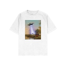 Adrift Village Beyaz Oversize Unisex T-shirt Beyaz