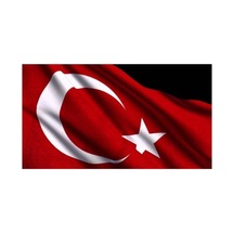 Lona Sanat Türk Bayrağı Alpaka Kumaş 150x225cm Kırmızı Diğer