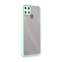 Bezos Realme C25 Kılıf Montreal Silikon Kapak - Turkuaz Bzs01