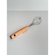 25cm Ahşap Saplı Çelik Çırpıcı Yumurta Ve Sos Çırpıcı, Mutfak Çırpıcısı, Çırpma Teli Çelik Diğer