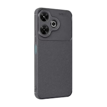 Xiaomi Redmi 13 4g Kılıf Auto Focus Karbon Kapak - Gri Çok Renkli