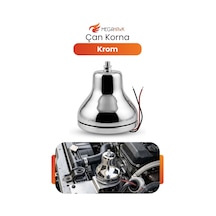 12v Krom Çan Korna Metal Gövde Güçlü Ses Evrensel Oto Korna Dayanıklı Tekli Korna
