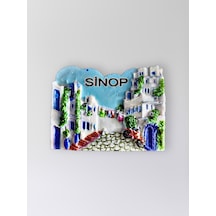 Sinop Polyester Kabartmalı Magnet 6,5x5 Cm Dekoratif Hediyelik Buzdolabı Süsü Kod:1331