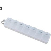 Beyaz Mjj 7 Gün Haftalık Tıp Sağlık Tablet Tutucu Saklama Kabı Vaka Hap Kutusu Beyaz