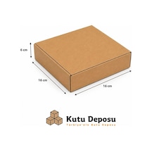 16x16x6 Cm E-ticaret Ve Kargo Kutusu 100 Adet