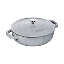 Staub 405114710 Saute Pan Chıstera Lıd Round 24 Cm Gri Renkli