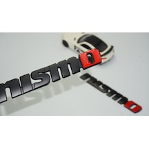 Dk Nissan Nismo Siyah Kırmızı Çamurluk Yanı Logo Arma Amblem Seti