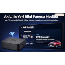 Akıllı İş Yeri Bilgi Panosu Modülü Wi-fi İnternet Bağlantılı Dijital Duyuru, Hava Durumu, Döviz Ve Haber Ekranı